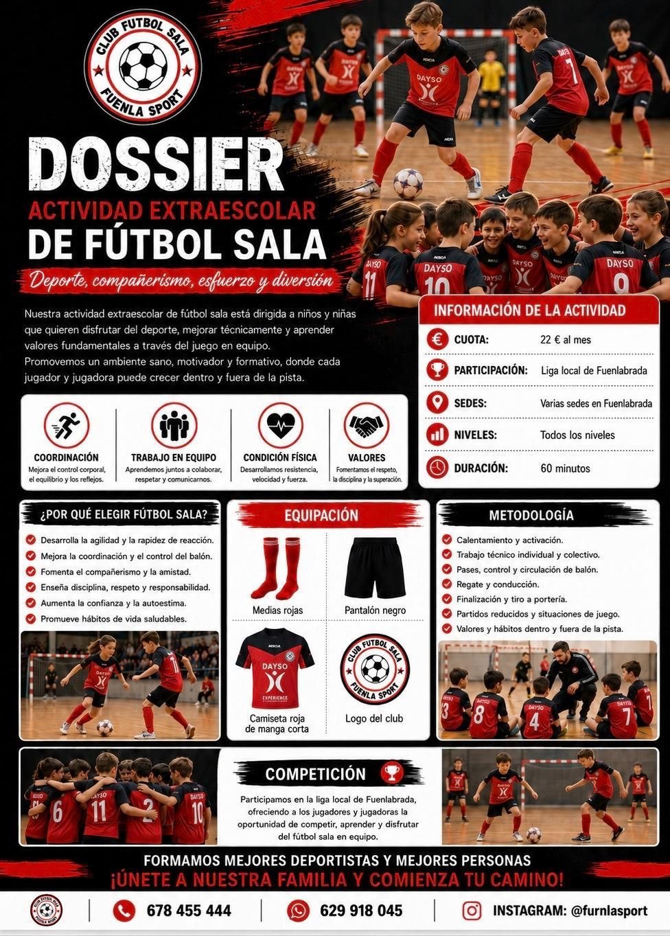 Dossier del club de fútbol sala de DAYSO Experience
